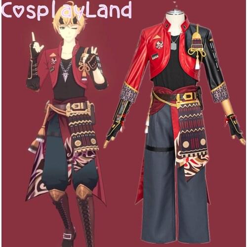 Hot Game Genshin Impact Cosplay Thoma Costume Carnival Halloween Cosplay Thoma Suit Role Play Outfit