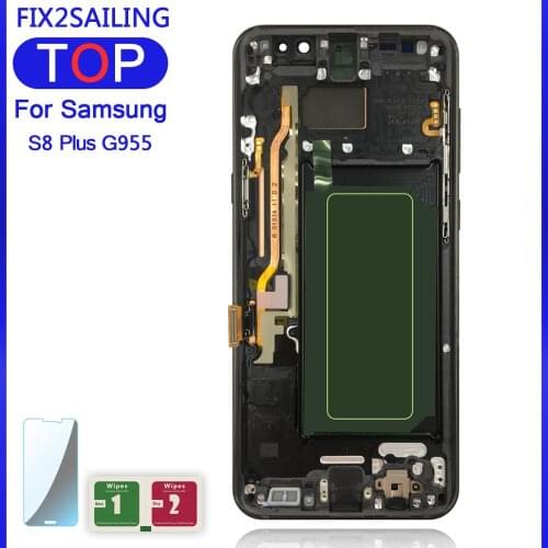 Super AMOLED LCDS S8 Display For Samsung Galaxy S8 G950 S8 Plus G955 LCD Touch Screen Digitizer Full Assembly Replacement
