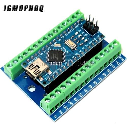 NANO V3.0 3.0 Controller Terminal Adapter Expansion Board NANO IO Shield Simple Extension Plate For Arduino AVR ATMEGA328P