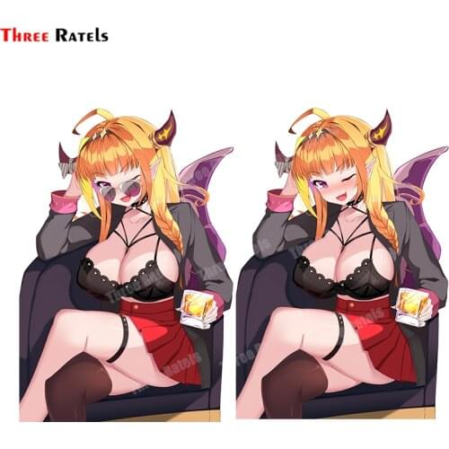 Three Ratels B206 Kiryu Coco Hololive Car Sticker And Decals For Girls Anime Cartoon Stickers Anti Scratch Film Vinyl Material