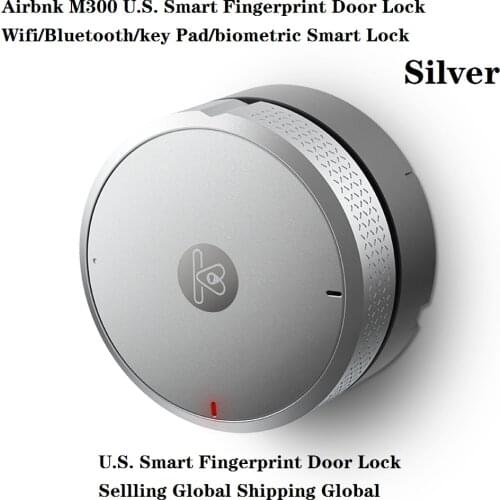 Airbnk M300 U.S. Smart Fingerprint Door Lock Wifi/Bluetooth/key Pad/biometric Smart Lock for Office/hotel/apartment Deadbolt