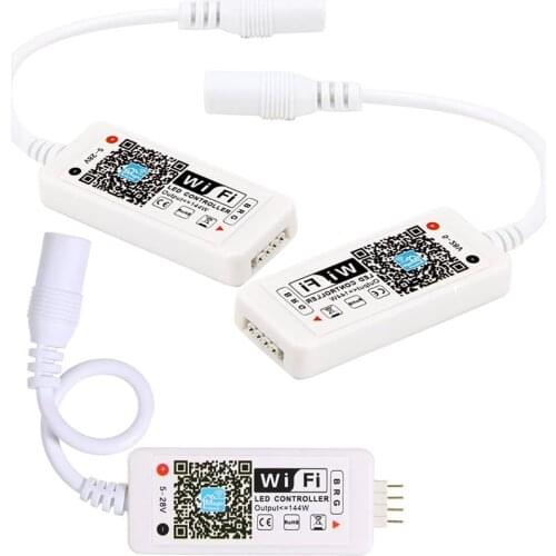 Smart WiFi 4 Pin RGB LED Controller,LED Strip,LED Pannel Light,LED Lamps ,Dimming Color Changing Wireless Remote Control Compati