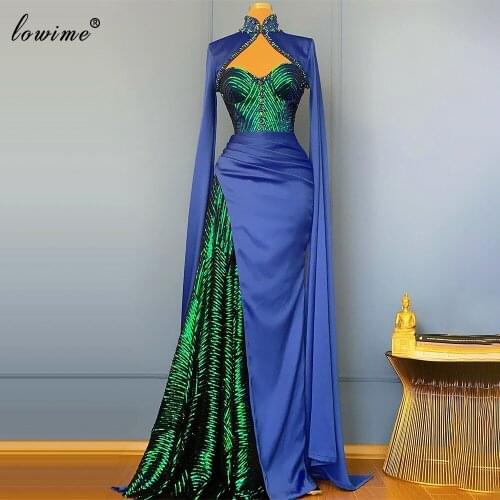 Special Arabic Mermaid Evening Dresses Long Muslim Elegant Prom Dresses Women Party Night Formal Vestido De Fiesta De Boda