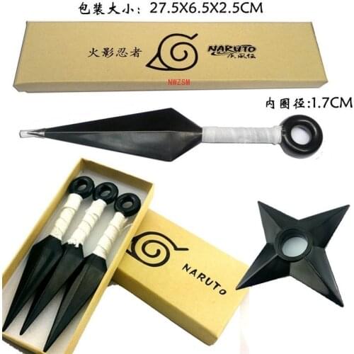 Top Quality Anime Konoha Ninja Kakashi Cosplay Prop Kunai Knives Weapons Armor Child Adult Throwing Darts Accessories New