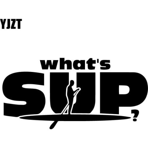 YJZT 17.4CM*8.5CM Whats Sup Vinyl Decal Car Sticker Funny Boost Get You Laid JDM Black/Silver C31-0345