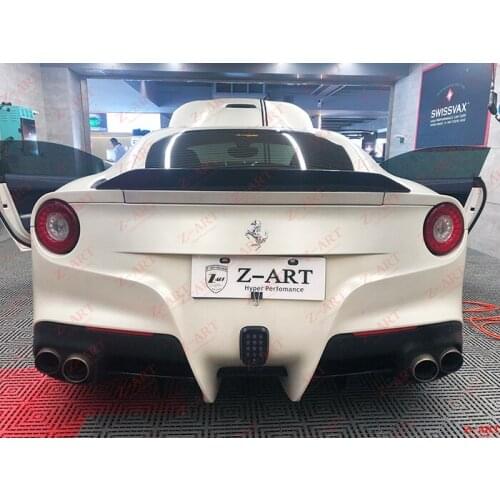 Z-ART carbon fiber rear spoiler for Ferrari F12 carbon fiber rear wing for Ferrari F12 carbon fiber rear ducktail spoiler