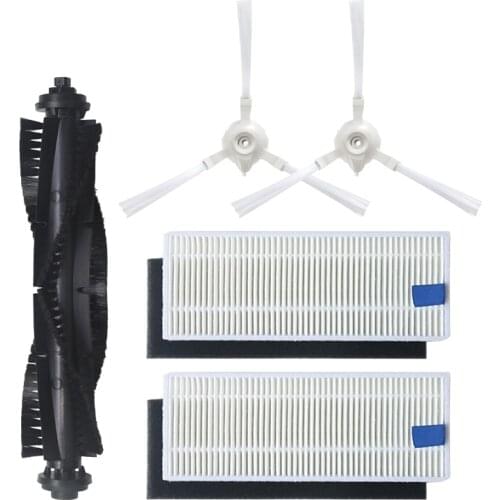 5 Piece Robot Vacuum Cleaner Spare Parts Side Brushes HEPA Filter Main Brush Replacement for Vacuum Cleaner 360 S6