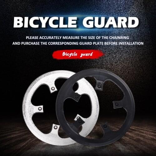 Folding Bike Chainring Guard Chain Wheel Protective Cover Bike Chainring Chain wheel Guard Crank Protector Mountain Bike Guard