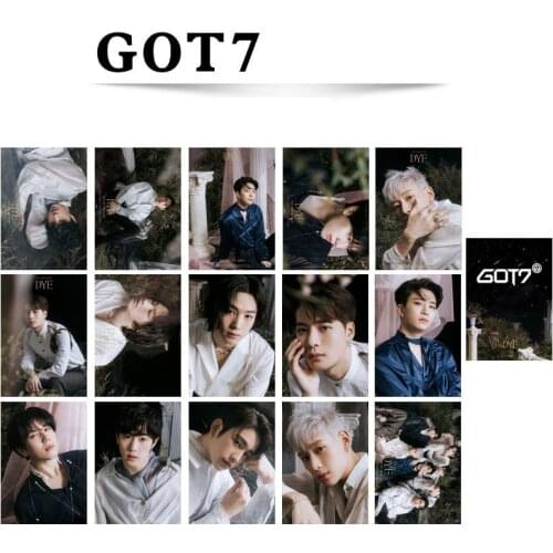 15Pcs/Set GOT7 Returns New Album DYE JB JinYoung Mark Jackson YoungJae BamBam YuGyeom LOMO Postcard Collection Card Concert Gift