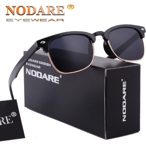 2020 Hot Half Frame Super Light Sunglasses Black lenses Eyewear For Men/Wome Goggle Oculos De Sol UV400 Sun Glasses With Box
