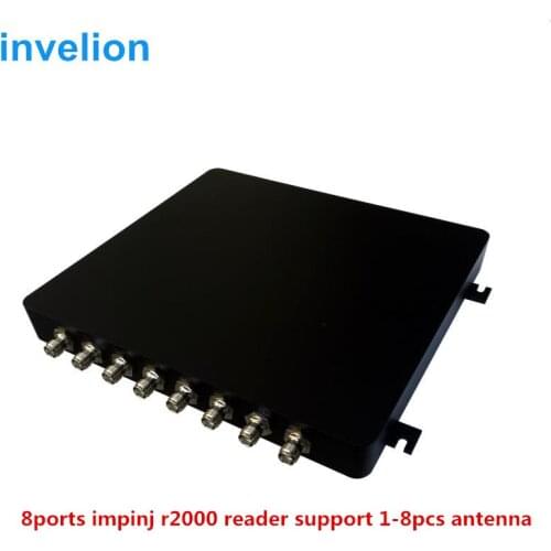 25m meters reading range ISO-18000-6C UHF RFID Reader 8 ports with indy impinj r2000 chip suuport mutiple tag 500tag/sec