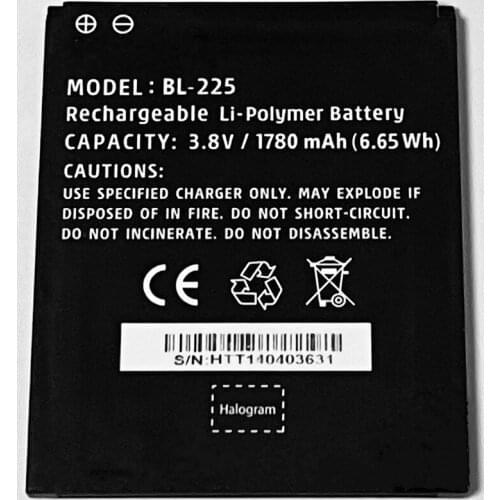 3.8V 1780mAh For i-mobile BL-225 Battery