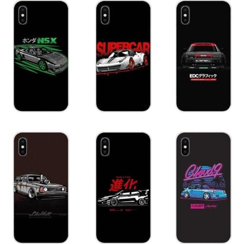 Accessories Shell Cover Fashion Drift Cars Auto JDM For Xiaomi Mi4 Mi5 Mi5S Mi6 Mi A1 A2 5X 6X 8 9 Lite SE Pro Mi Max Mix 2 3 2S