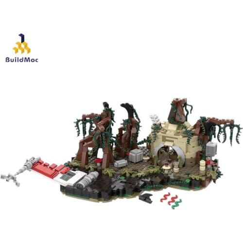Buildmoc Ides MOC City Dagoba Collection Forest Building Movie Scene Childrens Toys Diy Building Block Model Boy Gift