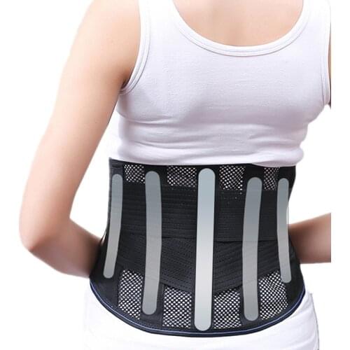 Breathable Lumbar Corset Back Waist Support Belt Orthopedic Spine Waist Trimmer Trainer Brace Men Women Lower Back Pain Relief