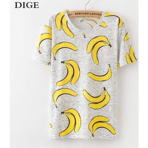 2021 Hot Style Pineapple Print Tees Short Sleeve T-shirt Women t shirt Summer Cotton t-shirt Women Tops Causal t-shirts B0253