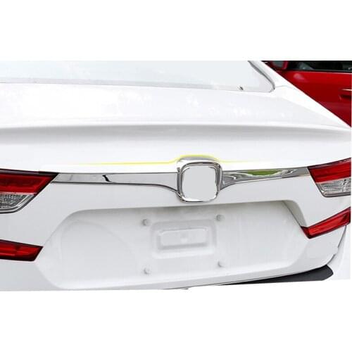 For Honda Accord 2018 2019 2020 Chrome Rear Door Trunk Gate Lid Cover Trim 1pcs Car modification Auto parts