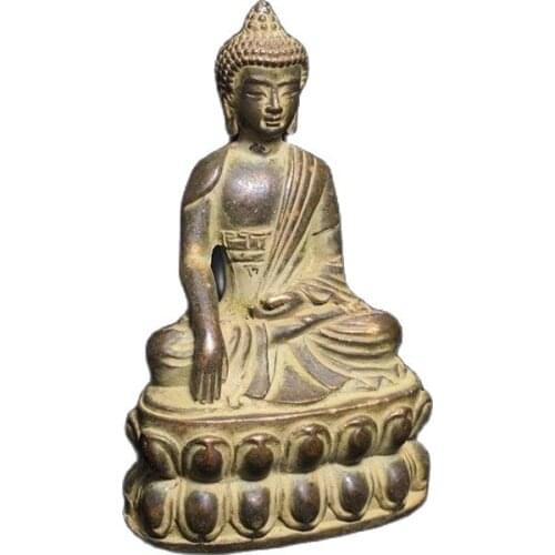 Chinese Tibet Buddha Bronze statue old copper Guanyin statue