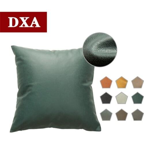 Solid Color Soft Throw Pillow Covers Scratch-resistant Modern Minimalist Imitation Leather Technology Cloth Pillow Cushion Cover