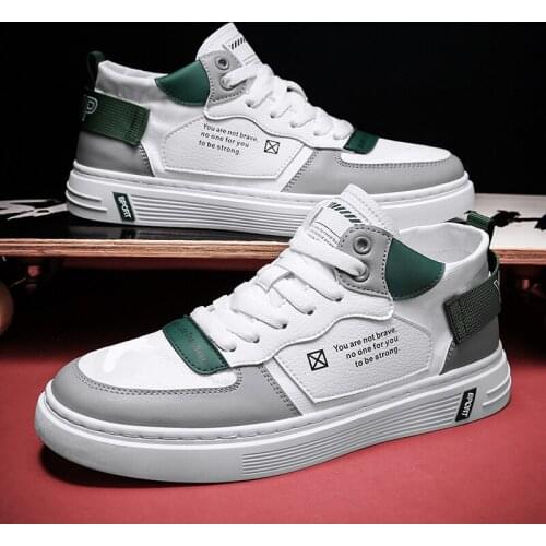 Men Skateboarding Shoes Fashion Light Casual Shoes Male Sports and Leisure Hard-wearing White Autumn 2021 New Mens Sneakers