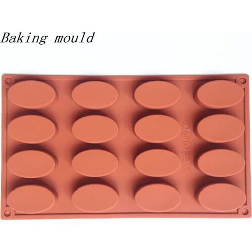 Wholesale Silicone mold B096 Oval shape Soap mold Fondant cake mould Baking mold