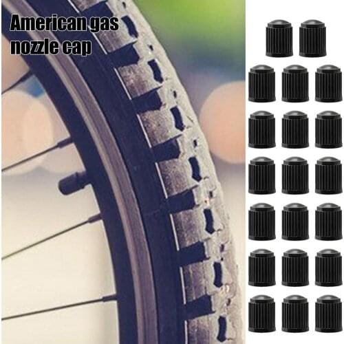 20PCS Bike Tyre Valve Dust Covers Plastic Tire Valve Protective Cover Mountain Bike French American Valve Caps Bicycle Accessory