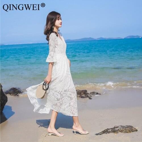 QINGWEI Fashionable Knitted Dresses
