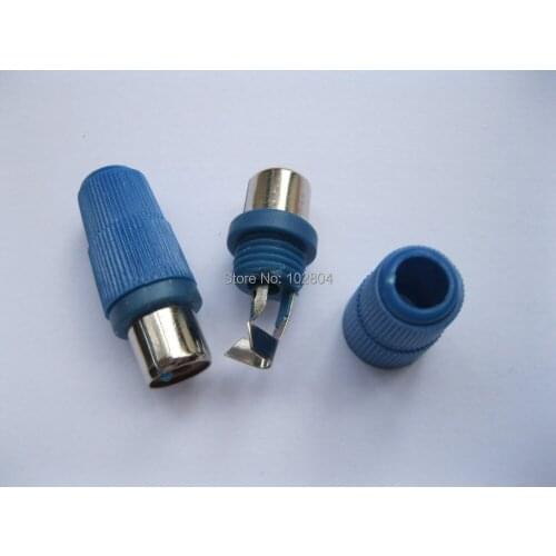 Solder Blue RCA Jack Female Audio Video Connector (have no soft tail) 500 pcs per Lot Hot Sale