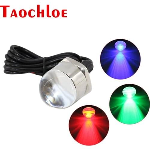 1Pc 12V LED Stainless Steel Boat Transom Lights Underwater Pontoon Marine Ship Lamp Yacht Accessories Waterproof Marine Light