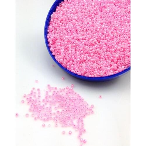 16g 1000pcs 2mm AB Dark Pink Colorful Round Opaque Loose Spacer Bead Cezch Glass Seed Beads Handmade Jewelry DIY Garment Bead