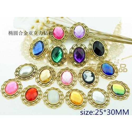 1621625 , 17 style can choose, Alloy Acrylic Beads costume jewelry accessories material, bow ornament, DIY handmade materials