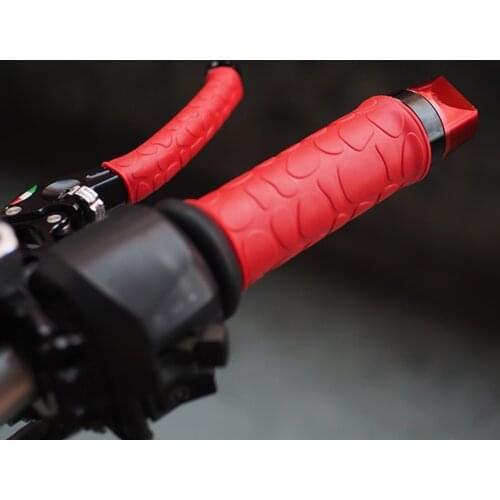 2 Pairs Rubber Handlebar Grip Covers with Brake Clutch Lever Covers For Motorcycle Motorbike Bike MTB Styling