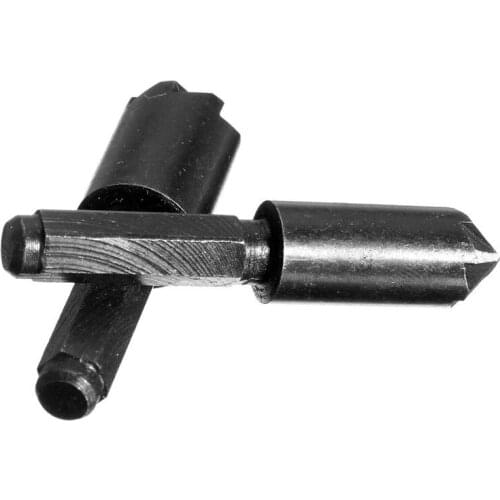 2pc 7 Flute Countersink Tool Bit Set Counter Sink Hcs Chamfering Cutter Rose Reamer Chamfer 1/4 Inch(6.35mm) Hex Shank Drill Bit