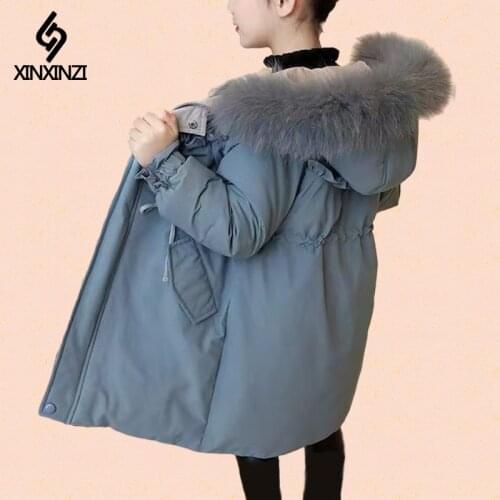 2021 Winter Shiny Jacket For Girls Hooded Warm Children Girls Winter Coat 5-14 Years Kids Teenage Cotton Parkas Outerwear