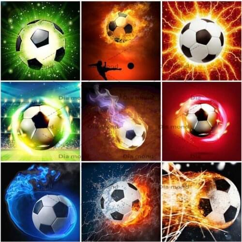 5D Diamond Painting Football Landscape Diamond Mosaic Embroidery Picture Rhinestone Picture Cross Stitch Home Decoration