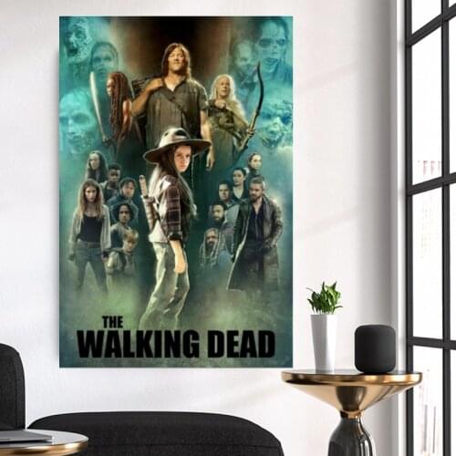 The Walking Dead Season 9 Judith Daryl Carol Michonne Jesus Art Film PrintPoster Home Wall Decor
