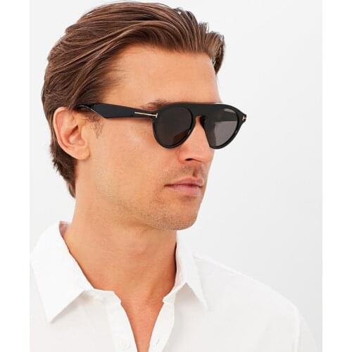 AOZE 2019 Fashion round Vintage Tom Sunglasses Classic style Design gradient brand sunglasses sunglasses oculos de sol UV400