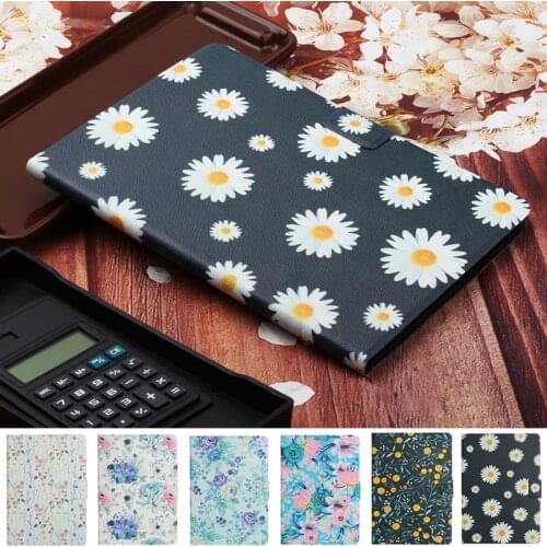 For iPad Mini Case 7.9" Flower Painted Wallet Stand Tablet Cover For Funda iPad Mini 5 4 3 2 1 Case Capa Women Girls