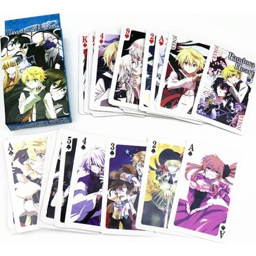Anime Pandora Hearts Poker Toy Playing Deck Cards Xerxes Gilbert Alice Oz Sharon Board Game Gift Card Toys
