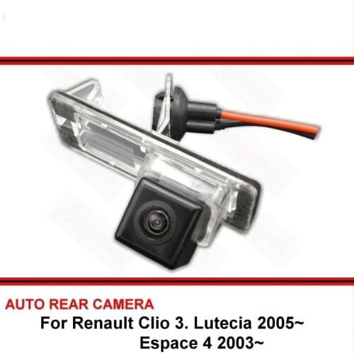 For Renault Clio 3 Lutecia Espace 4 2003~2017 Night Vision Rear View Camera Reversing Camera Car Back up Camera HD CCD Vehicle