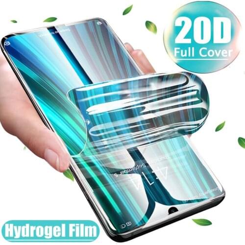 20D Full Cover Hydrogel Film For Xiaomi 10 9 Pro Mi 8 SE 9T CC9 CC9E Screen Protector For Redmi Note 5A Note 4X S2 Y2 Soft Film