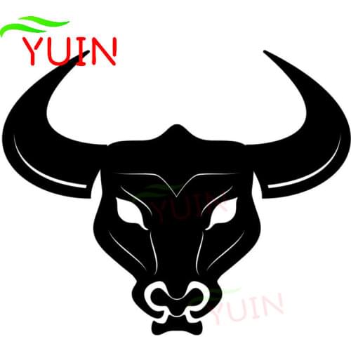 Personality Bull Head Car Sticker Body Window Decoration Auto Accessories Creative Cover Scratch Sunscreen Waterproof Decal