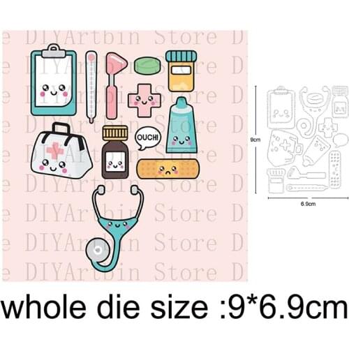 Medical instruments Metal Cutting Dies Stencils For DIY Scrapbooking Decoration Paper Card Embossing Die Cut Craft Dies 2020 New