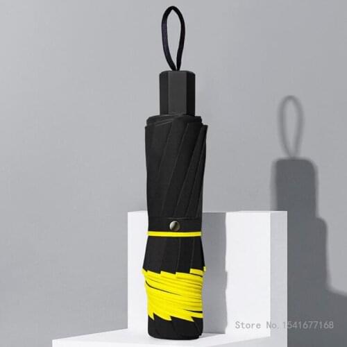 Mens and womens folding umbrellas can withstand rain, sun and wind. Portable sun umbrellas are ideal for business trips 125 cm