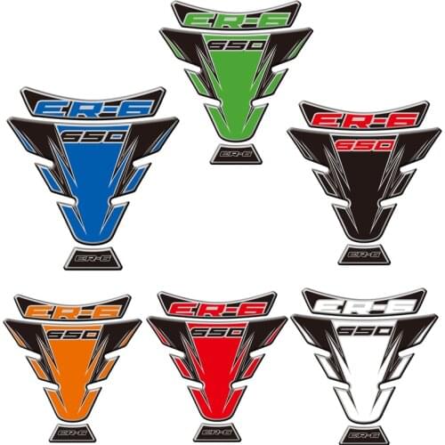 Motorcycle Tank Pad Protector Sticker Fish Bone Sticker Tank Pad Fish Bone Sticker For Kawasaki ER6 F N 650 EX650 2006 - 14