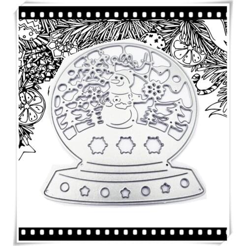 Wholesale die Cutting die Snowman crystal bottle metal craft paper die Scrapbooking/DIY Embossing mould Easter New Year cards