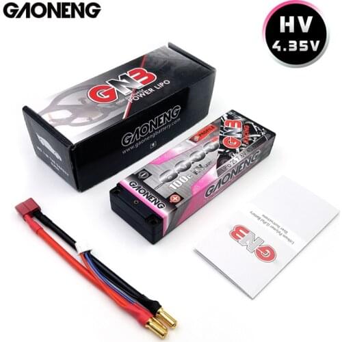 Original GNB 7.6V 6000mAh 100C/200C 2S Hardcase 2S LiPo Battery pack 5.0mm bullet Deans T Plug for 1:10 1/10 RC Car RC Boat