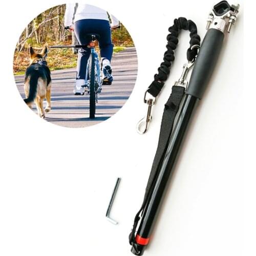 Dog Bike Leash Hands Free Dog Leash 550-lbs Pull Strength Traction Exerciser With Elasticity Leads Rope