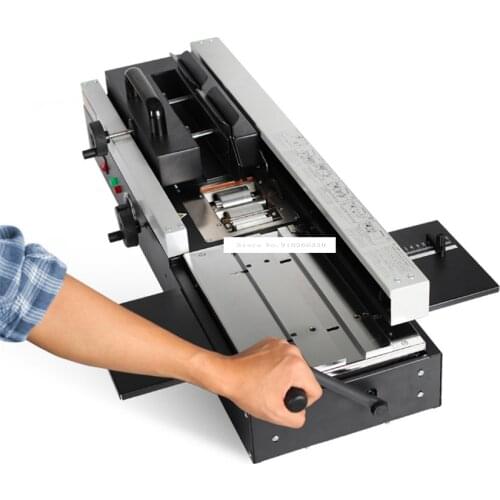 A4 Size Manual Hot Melt Glue Binding Machine 4cm Thickness For Photo Album Book Paper Binder With Manual Paper Cutting Machine