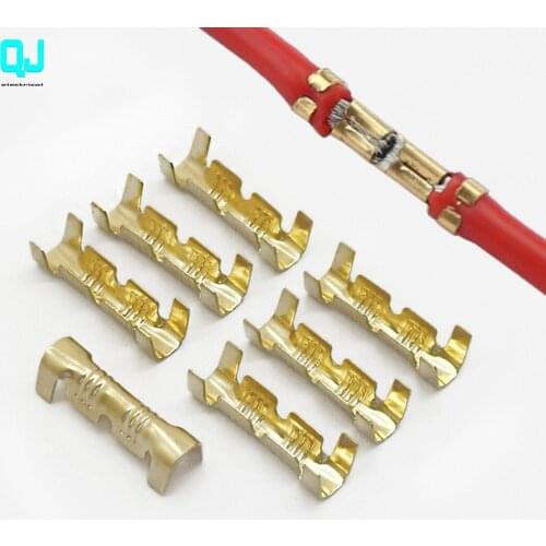 50pcs / 100pcs, 453 U-shaped terminal lug cold connector, cold end small tooth skin terminal, 0.3-1.5mm2 cold wire terminal
